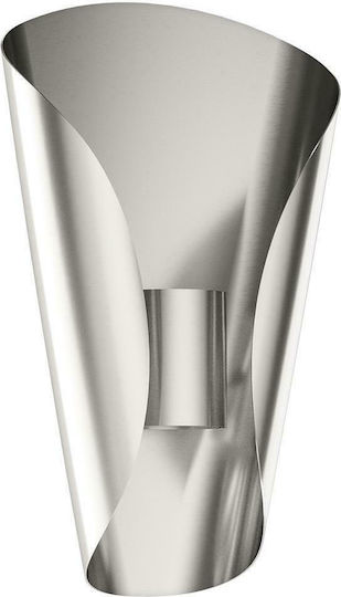 Eglo Bosaro Modern Lamp Wall with Integrated LED and Warm White Light Silver 17x17cm