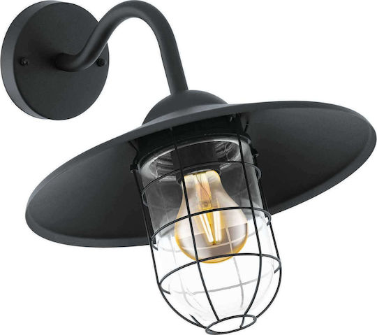 Eglo Melgoa Επιτοίχιο Εξωτερικό Φαναράκι E27 IP44 30x25εκ.