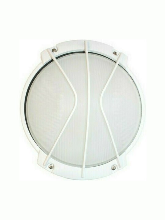 Aca Wall-Mounted Outdoor Turtle Light IP54 E27 White