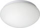 Eurolamp Outdoor Ceiling Flush Mount with Integrated LED in White Color 145-55300