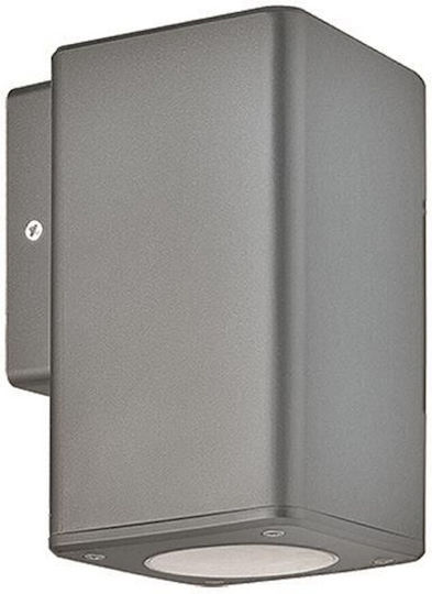 Eurolamp Wall-Mounted Outdoor Spot Light GU10 IP65 9.9x7.6x14.8εκ.