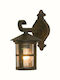 Viokef Skiathos Wall-Mounted Outdoor Lantern IP54 E27 Brown