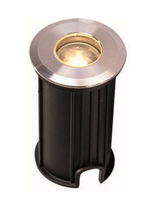 Viokef Lotus Spot De Podea LED 1W Cu Alb Cald IP67 Argintiu