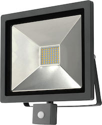 Adeleq Waterproof LED Floodlight 50W Natural White with Photocell IP44