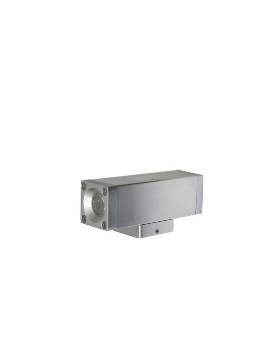 Adeleq Стенно Външно Спот Осветление LED IP54 2W с Синя светлина Двоен лъч