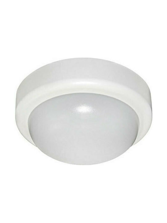 Adeleq Outdoor Ceiling Flush Mount with Integrated LED in White Color 21-0051001