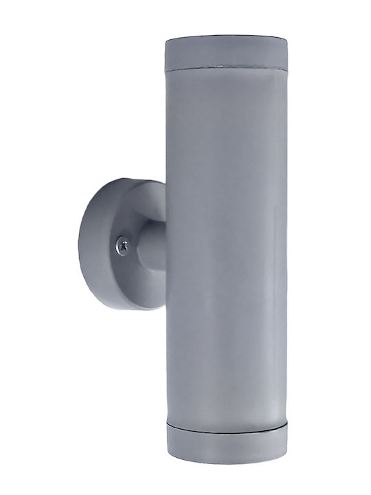 Heronia C-02 2L Spot de exterior montat pe perete GU10 IP44 Dublu Fascicul 7x9εκ.