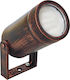 Heronia C-06 1L Outdoor Floor Lamp Projector IP44 for GU10 Socket Copper