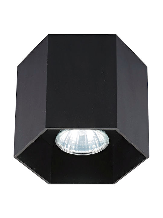 VK Lighting VK/03095CE/B Outdoor Ceiling Spot GU10 in Black Color 64174-014108