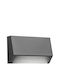 VK Lighting Wall-Mounted Outdoor Ceiling Light LED IP65 3W with Warm White Light 16x7x3.3εκ.