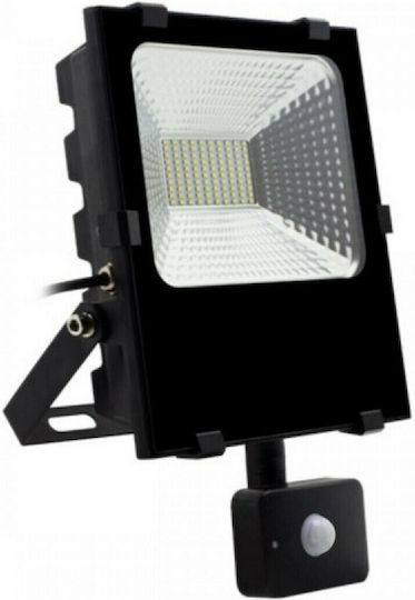 Spot Light Waterproof LED Flood Light 30W Cold White 6000K with Motion Sensor IP65