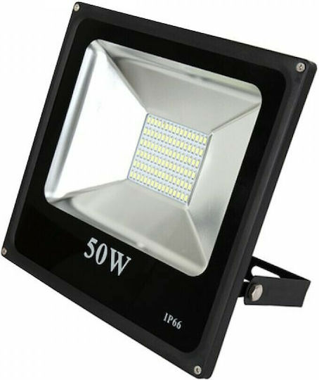 Spot Light Στεγανός Προβολέας LED 50W Θερμό Λευκό 3000K IP66
