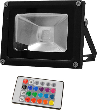 GloboStar Impermeabil Proiector LED 10W RGB cu Telecomandă IP65