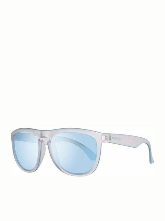 Benetton Men's Sunglasses with White Plastic Frame BE993S 03