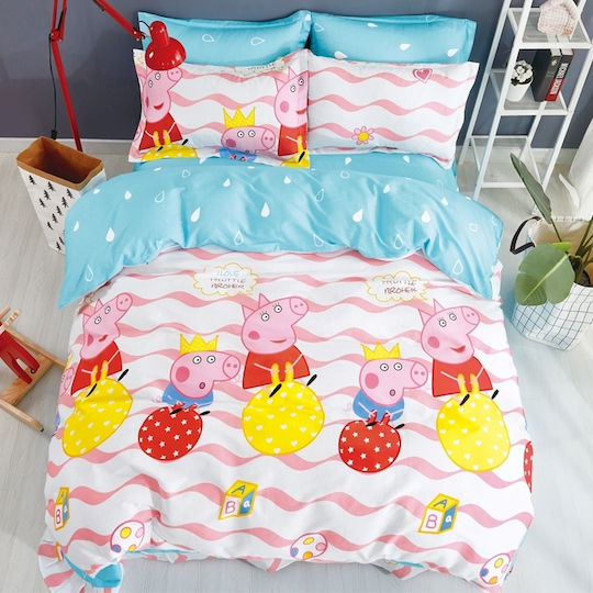 Homeline Set Kids Duvet Cover Single Multicolour Homeline Set Kids Duvet Cover Single Multicolour