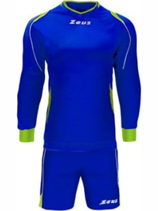 Zeus Paros Set Style Goalkeeper Football Blue R...