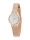 Chronostar Women's Watch 32mm Battery Pink Gold Metal Strap