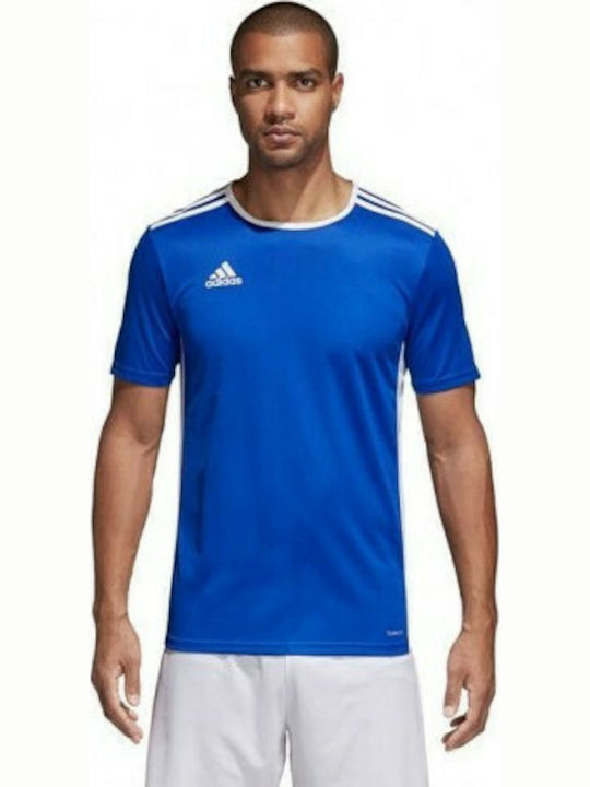 Adidas Entrada 18 Jersey Ανδρικό Αθλητικό T-shirt Κοντομάνικο Μπλε