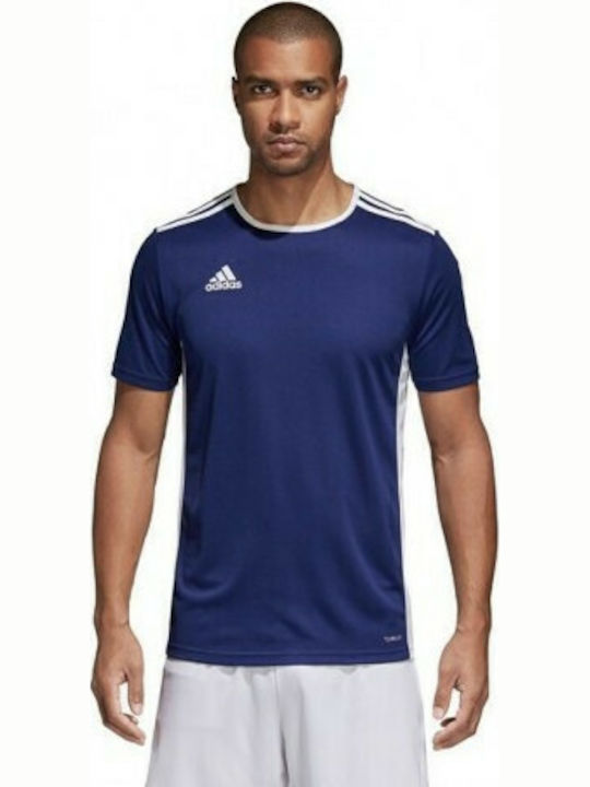Adidas Entrada 18 Jersey Ανδρικό Αθλητικό T-shirt Κοντομάνικο Navy Μπλε