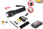 Velamp Rechargeable Flashlight LED Waterproof IP44 with Maximum Brightness 350lm