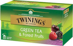 Twinings Зелен Чай 25 Чайни Пакетчета С Аромат Плодовете На Гората