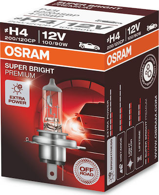 Osram Lămpi Autoturismului Super Bright Premium H4 Halogen 12V 100W 1buc