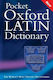 OXFORD POCKET LATIN DICTIONARY PB