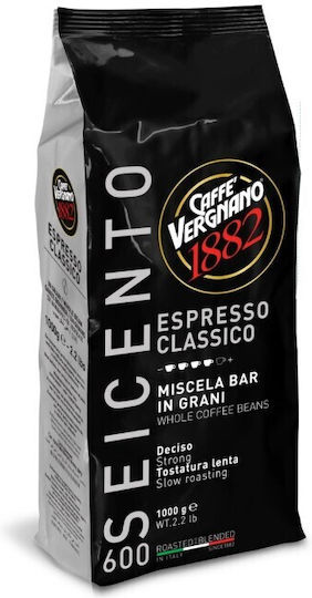 Caffe Vergnano 1882 Καφές Espresso Robusta Classico 600 σε Κόκκους 1kg