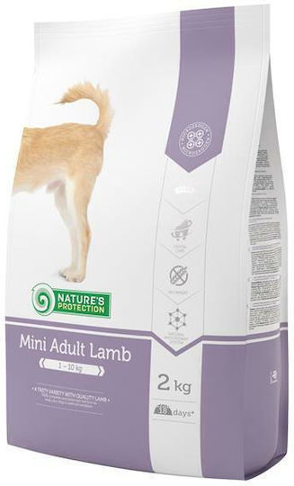 Nature's Protection Mini Adult Lamb 2kg Dry Food Grain-Free for Adult Small Breed Dogs with Lamb and Rice