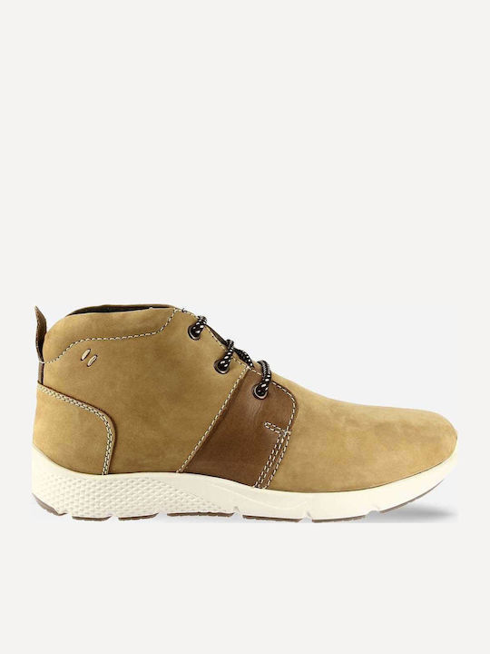 E046-300 Leder Gelb Herrenstiefel