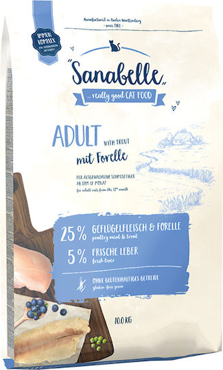 Bosch Petfood Concepts Sanabelle Adult Dry Food Grain-Free & Gluten-Free for Adult Cats with Trout 10kg