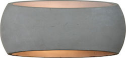 Zambelis Lights Осветително тяло За стена Сив 17x17x12см.