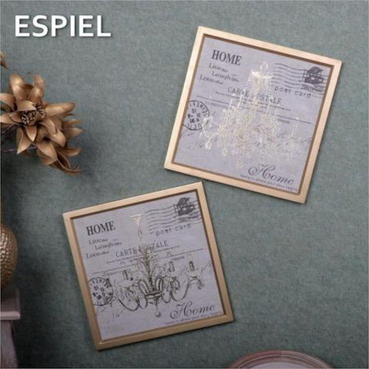 Espiel Rahmen Holz 40x40cm