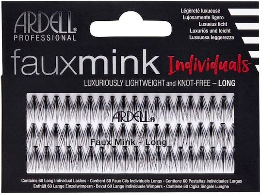 Ardell Faux Mink Individuals Einzelne Wimpern in Schwarz Farbe Langes Schwarz