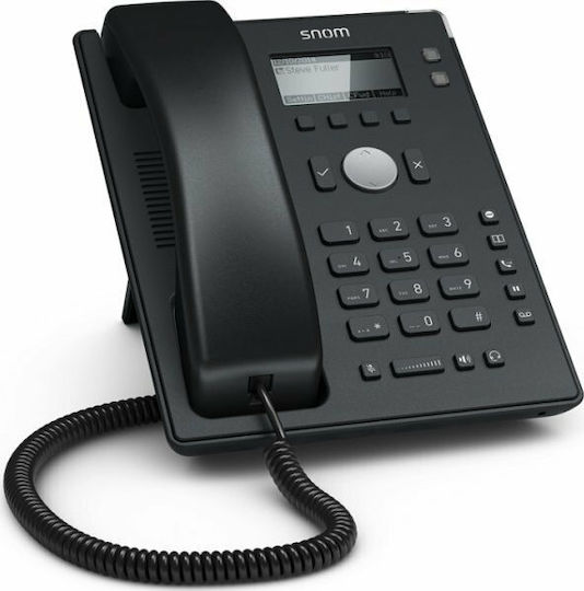 Snom D120 Wired IP Phone with 2 Lines Black