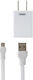Remax Φορτιστής με Θύρα USB-A και Καλώδιο USB-C Λευκός (TRAVEL)
