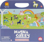 Tiger Tribe Joc de construcție magnetic Magna Carry Unicorn Kingdom pentru copii de 3++ ani