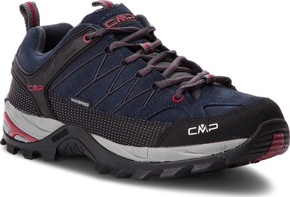 CMP Rigel Low Μπλε Παπούτσια Ορειβατικά Ανδρικά 3Q13247-62BN Αδιάβροχα