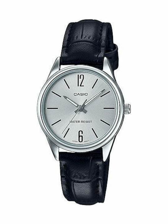 Casio Γυναικείο Ρολόι 28.2mm Μπαταρίας με Μαύρο...