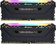 Corsair Vengeance RGB Pro 32GB DDR4 RAM με 2 Modules (2x16GB) και Ταχύτητα 3200 για Desktop