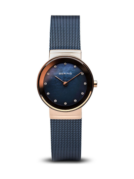 Bering Time Watch with Blue Metal Bracelet 10126-367