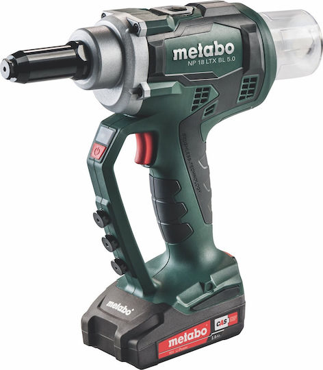 Metabo NP 18 LTX BL 5.0 Πριτσιναδόρος Μπαταρίας 18V 2x4Ah με Θήκη