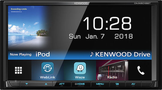 Kenwood Ηχοσύστημα Αυτοκινήτου 2 DIN (Bluetooth/USB/AUX/WiFi/GPS/Apple-Carplay/Android-Auto) με Οθόνη Αφής 7"
