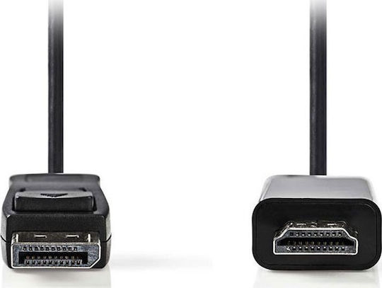 Nedis Cable DisplayPort male - HDMI male 2m Black (CCGP37100BK20)