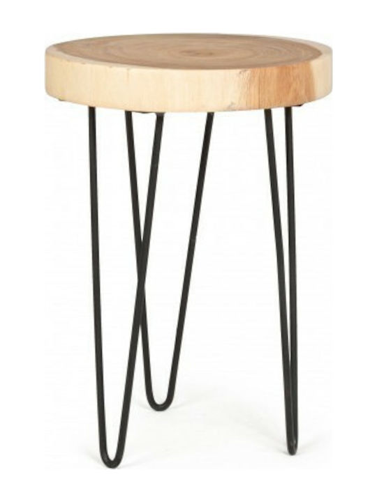 Side Table Tuala L35xW35xH48cm. Beige