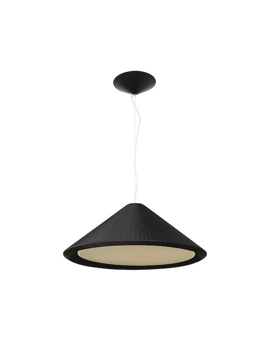 Faro Barcelona Hue Pendant Light Three-Light for Socket E27 Black