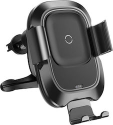 Baseus Mobile Phone Holder Car with Adjustable Hooks and Wireless Charging Black