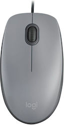 Logitech M110 Silent Ενσύρματο Ποντίκι Γκρι