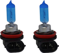 Simoni Racing Lampen Auto & Motorrad Blue Ice Racing H8 Halogen 4200K Naturweiß 12V 35W 2Stück