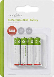Nedis Презареждащи батерии AAA Ni-MH 700mAh 1.2V 4бр